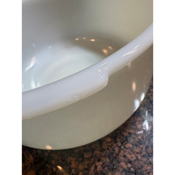 Vintage Sunbeam Mixmaster Replacement Bowl White Milk Glass 3 QT - Picture 5 of 13